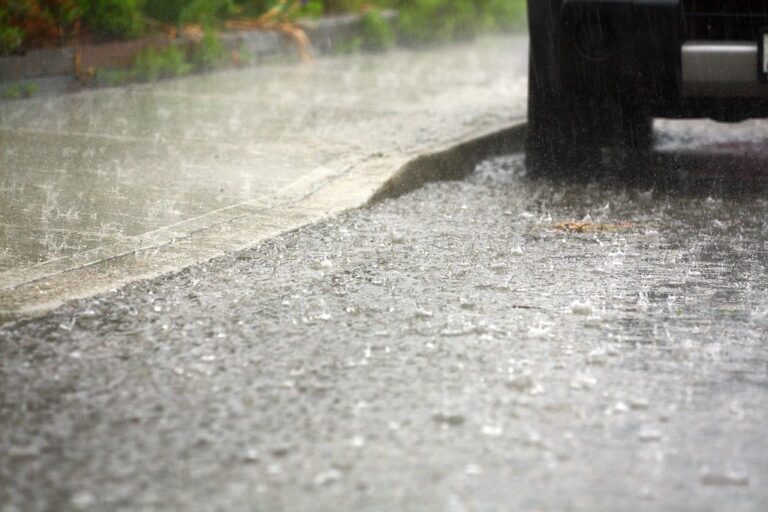 heavy rain today